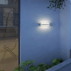 Aluminium buitenlamp zwart inclusief LED