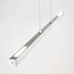 Aluminium LED hanglamp nikkel mat inclusief dimmer