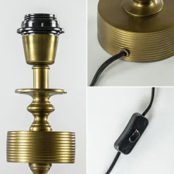 Antiek bronzen lampvoet Gody Light and Living