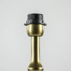 Antiek bronzen lampvoet Semut exclusief kap