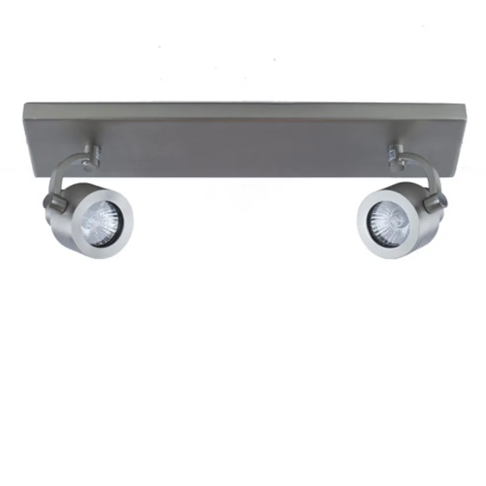 Balkspot 2-lichts nikkel mat gu10