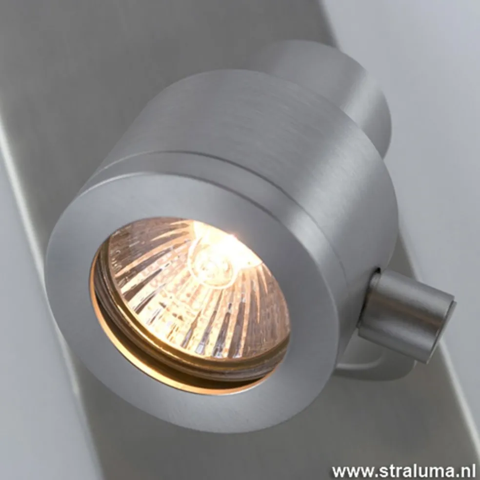 Balkspot 2-lichts nikkel mat gu10