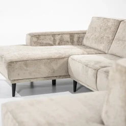 Bank Sef U-opstelling taupe