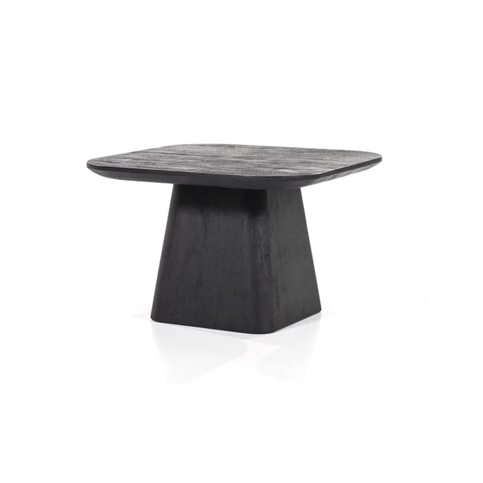 Bijzettafel Aron zwart 60x60 cm