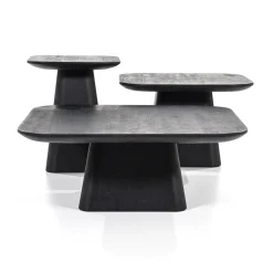 Bijzettafel Aron zwart 40x40 cm