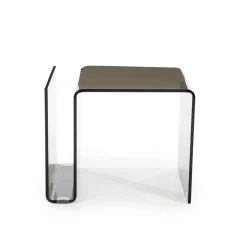 Bijzettafel bruin 48x42x38 cm