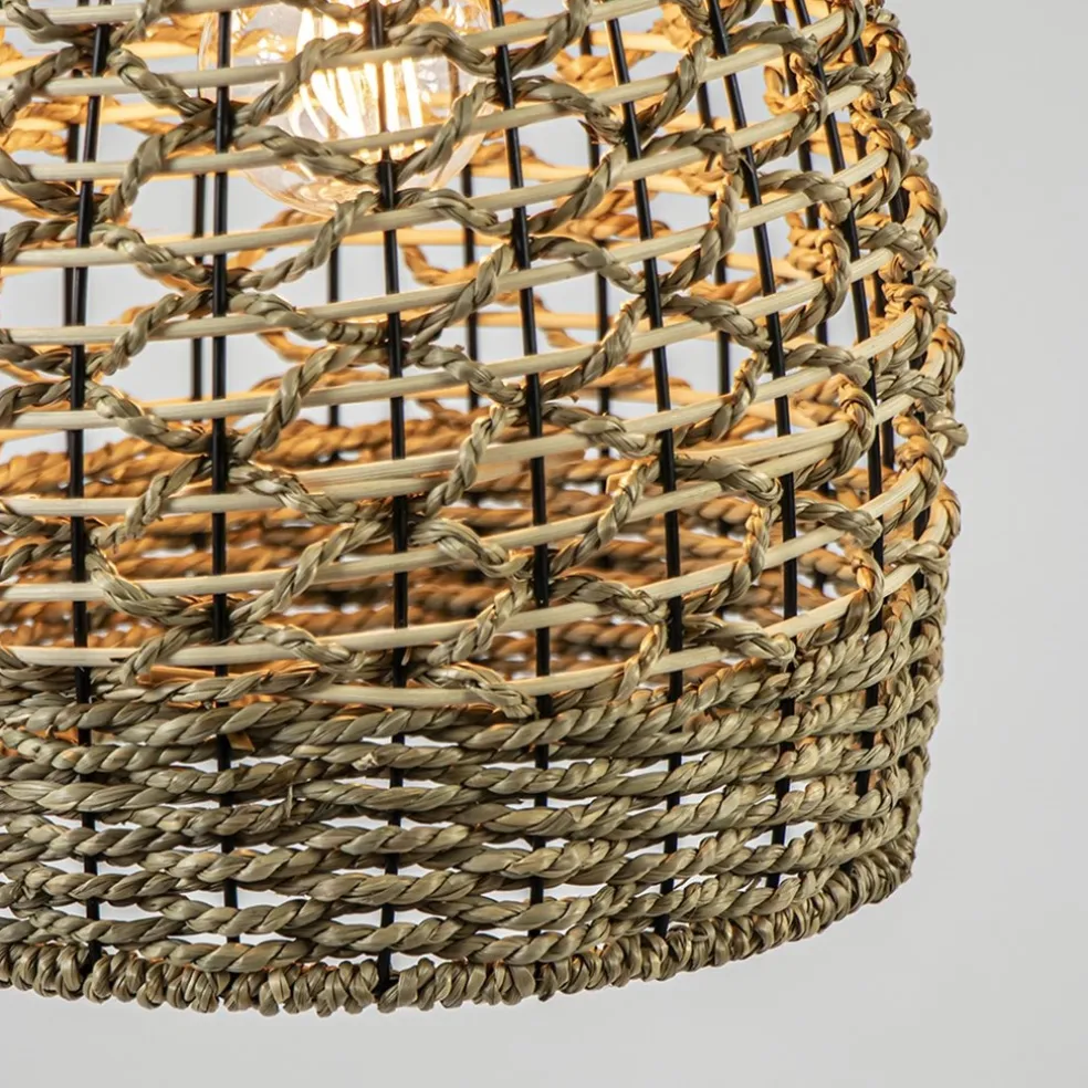 Botanische hanglamp touw 24 cm