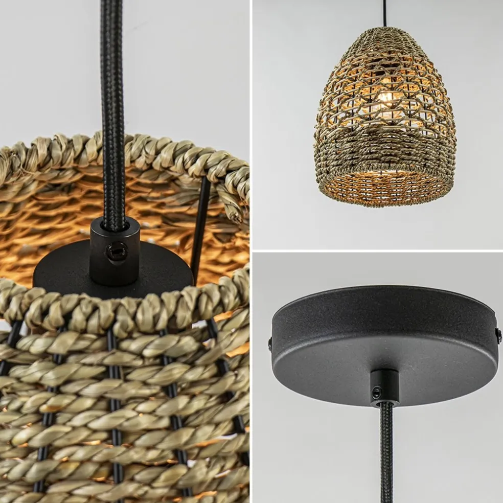 Botanische hanglamp touw 24 cm