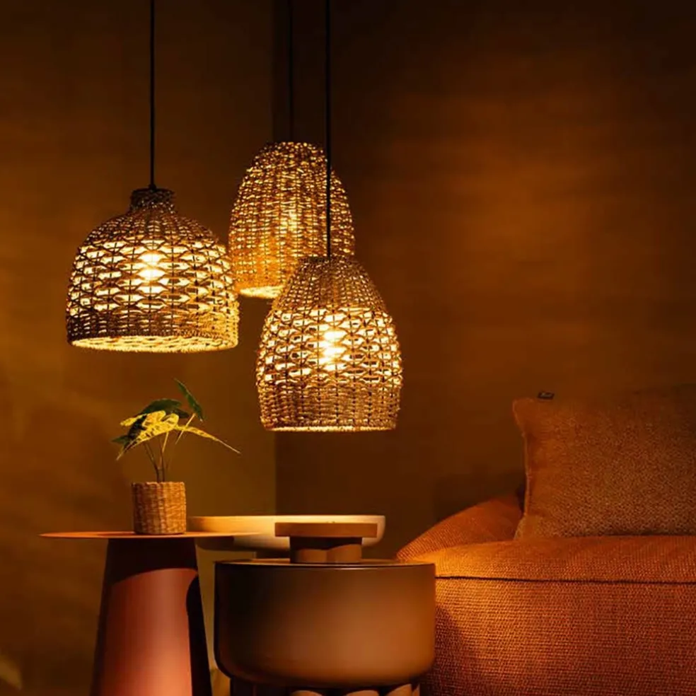 Botanische hanglamp touw 30 cm