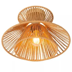 Botanische plafondlamp naturel / mat goud