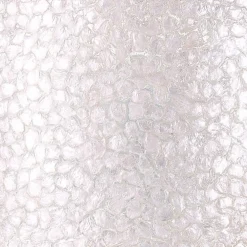 Botanische tafellamp cilinder met capiz schelpen wit