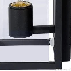 Buitenlamp antraciet/glas met bewegingssensor IP54