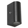 Buitenlamp Logan zwart+schemersensor IP44