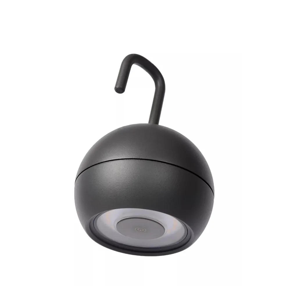 Buitenlamp met USB antraciet dimbaar