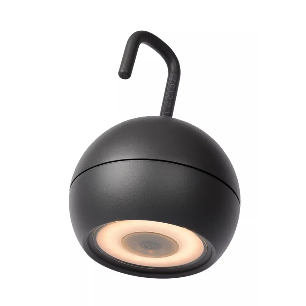 Buitenlamp met USB antraciet dimbaar