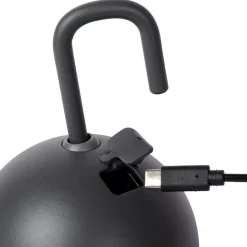 Buitenlamp met USB antraciet dimbaar