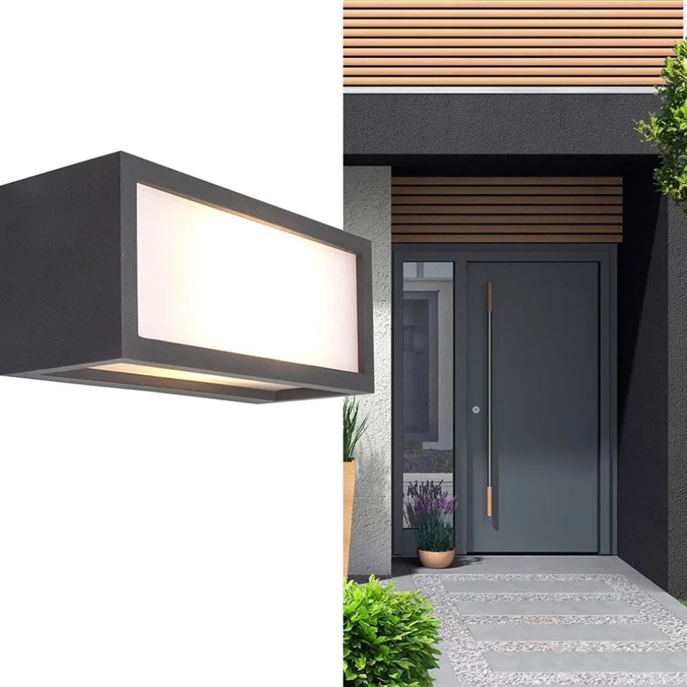 Buitenlamp Utah antraciet e27 IP65