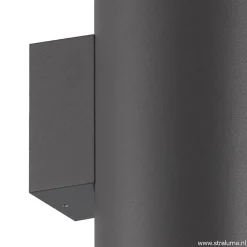 Buitenlamp Vulcano wand grafiet IP65