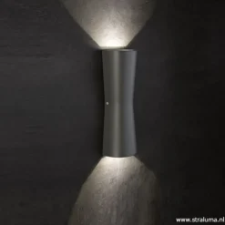 Buitenlamp wand antraciet up+down IP54