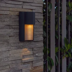 Buitenlamp wand downlighter IP54 grijs