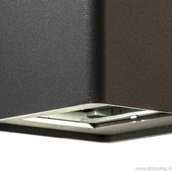 Buitenlamp wand up+down antraciet IP54