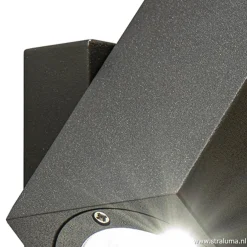 Buitenlamp wand verstelb.antraciet IP54