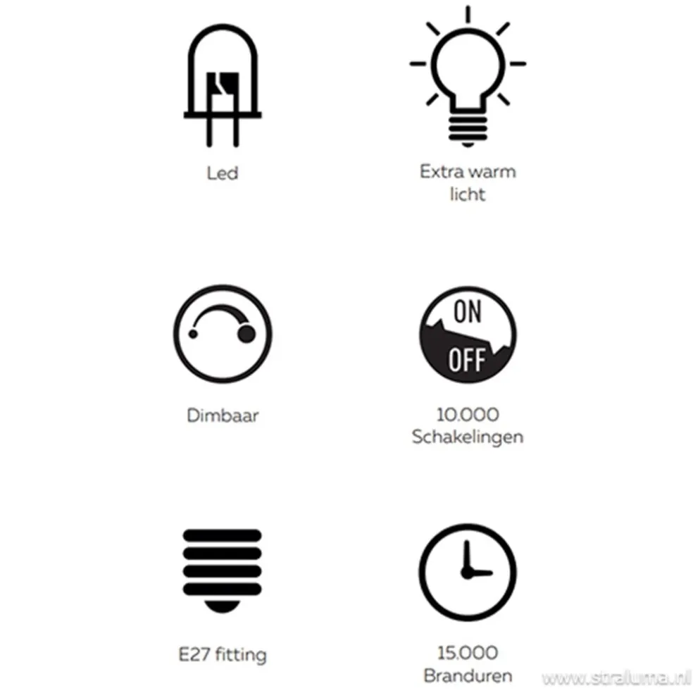 Calex Alicante led lamp gold e27