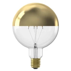 Calex globe e27 125 kopspiegel goud dimbaar