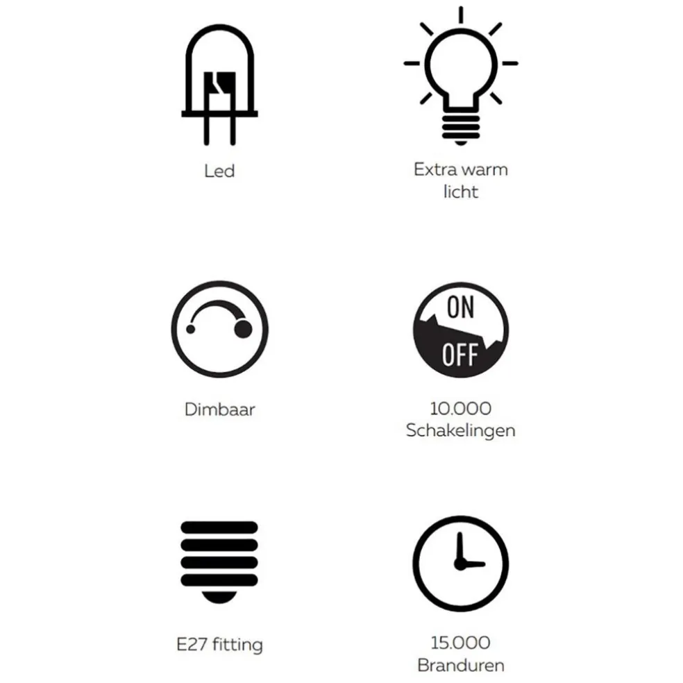 Calex globe e27 125 kopspiegel goud dimbaar