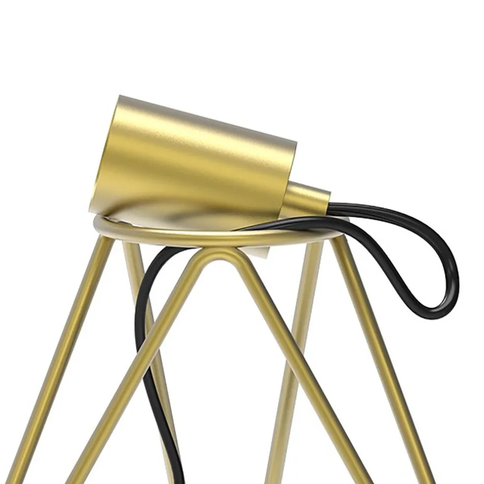 Calex tafelarmatuur driepoot goud E27