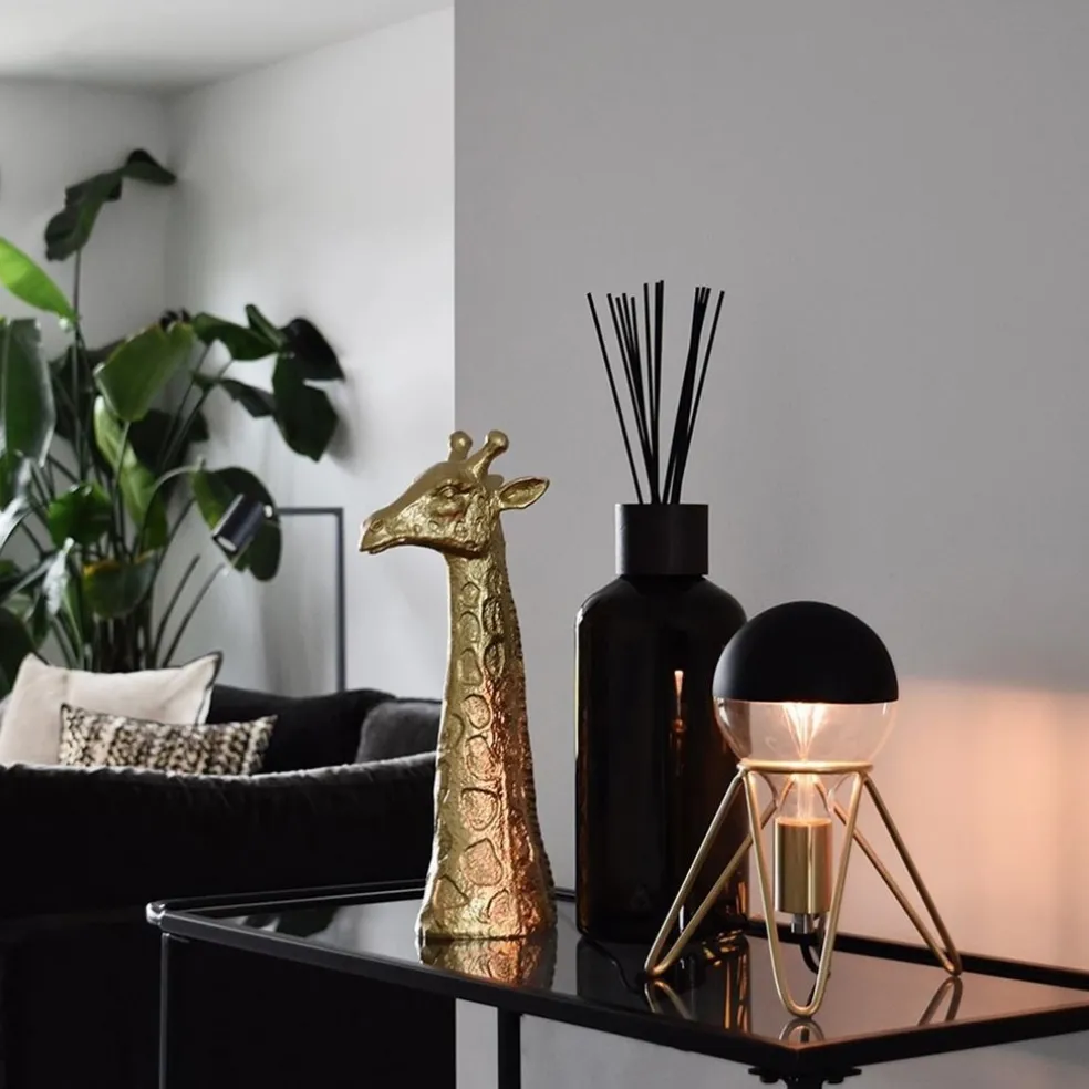 Calex tafelarmatuur driepoot goud E27