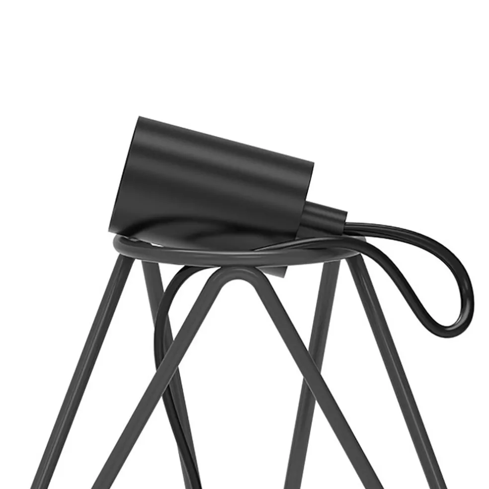 Calex tafelarmatuur driepoot zwart E27