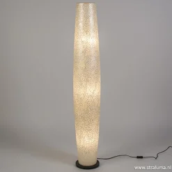 Decoratieve schelpen vloerlamp zuil
