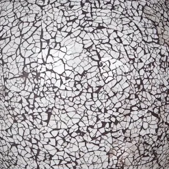 Decoratieve tafellamp glas wit/zwart