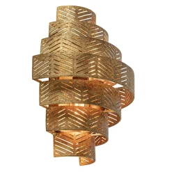 Decoratieve wandlamp ambachtelijk brons