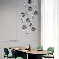 Design hanglamp Kelly cluster LED champagne