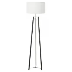 Design staande lamp zwart staal dimbaar