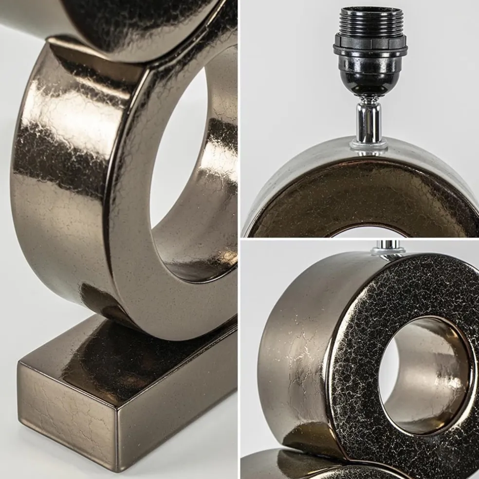 Design tafellamp Circles brons exclusief kap