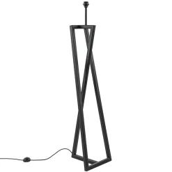 Design vloerlamp frame mat zwart excl kap