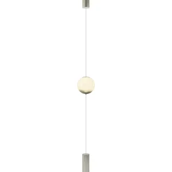Design vloerlamp smoke steel met transparant smoke glas