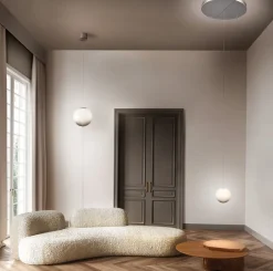 Design vloerlamp smoke steel met transparant smoke glas