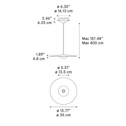 Diesel Living with Lodes hanglamp UFO 35 rust