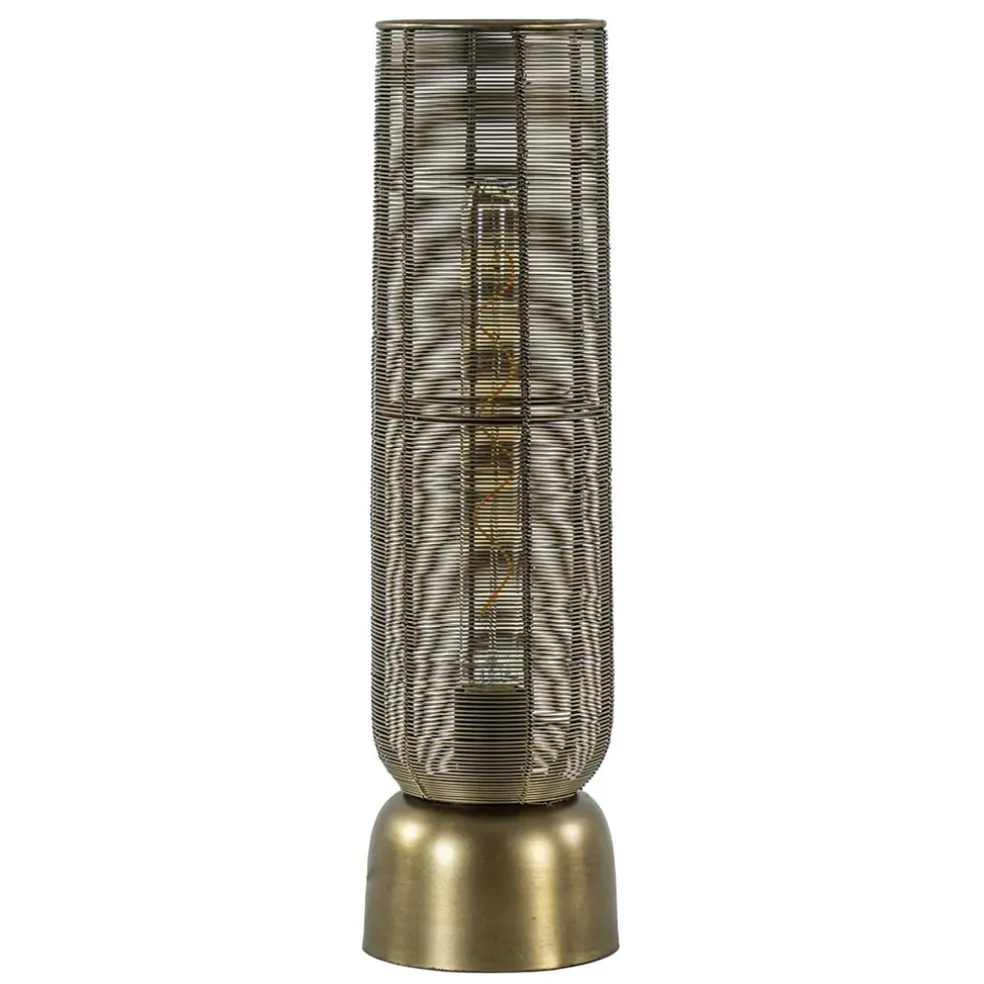 Draad tafellamp Lezuza antiek brons L&L
