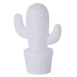 Draadloze LED tafellamp cactus wit