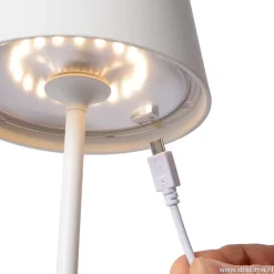 Draadloze tafellamp wit met dimbaar LED