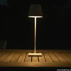 Draadloze tafellamp wit met dimbaar LED