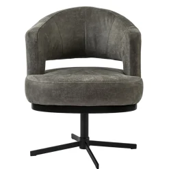 Draaibare armstoel bull-leder met return-system