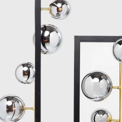 Elegante luxe vloerlamp met 6 glazen bollen
