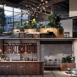 Flask C hanglamp 25cm metallic black