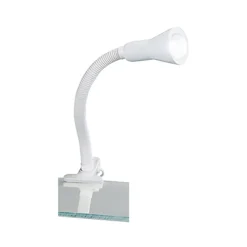 Functionele klemlamp wit verstelbaar